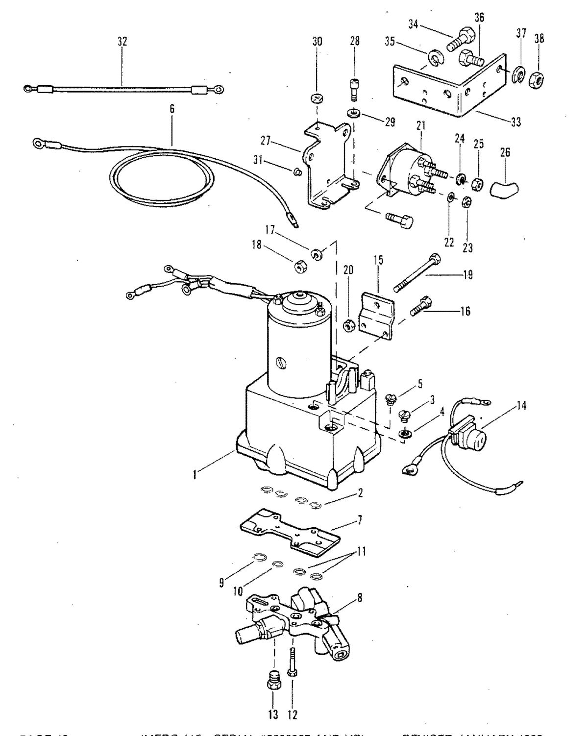 MERCURY MERC 115 POWER TRIM COMPONENTS (WITHOUT CIRCUIT BREAKER AND FUSE)