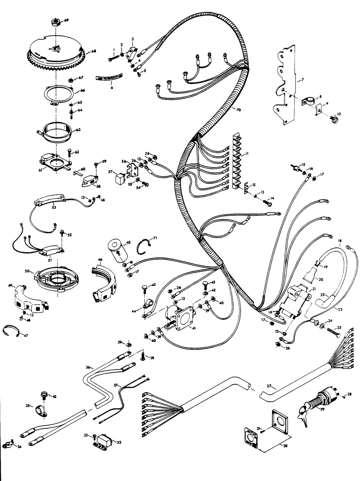 CHRYSLER 105/120/135 H.P. ELECTRICAL COMPONENTS