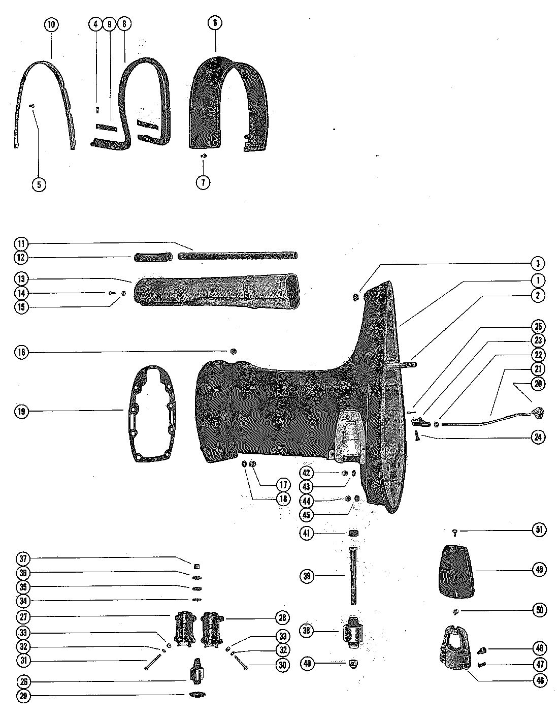 MERCURY MERC 1000 DRIVE SHAFT HOUSING ASSEMBLY