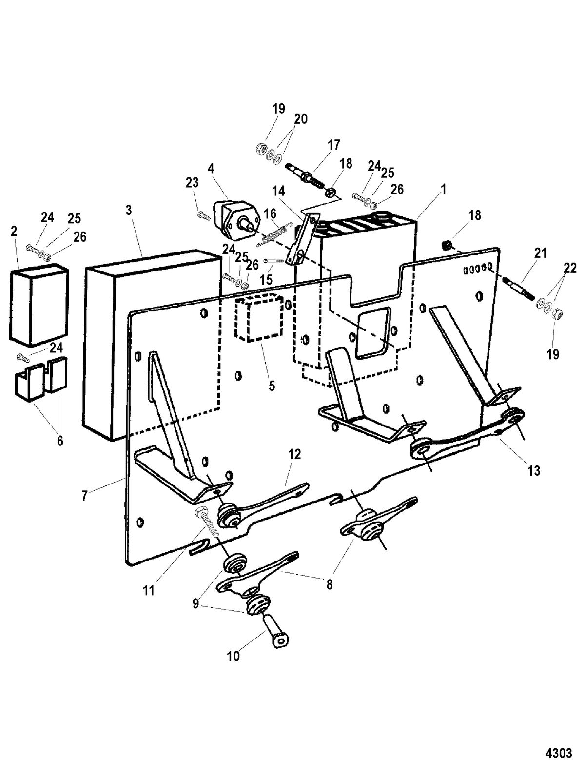 MERCRUISER D7.3L D-TRONIC BRAVO DIESEL Electronic Panel
