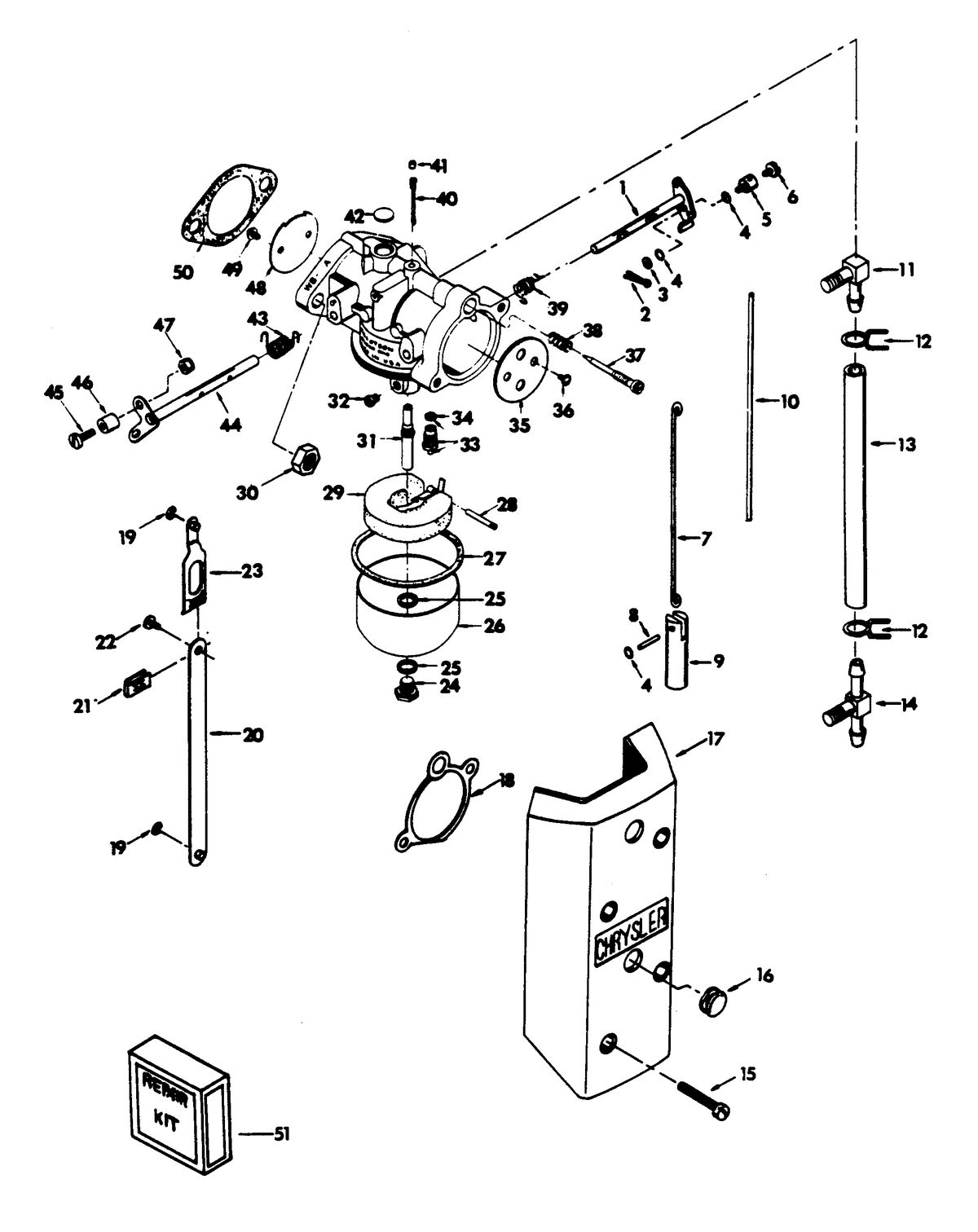 CHRYSLER 55 H.P. CARBURETOR