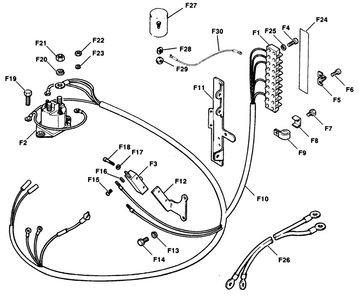 FORCE FORCE 90 HP1991 ELECTRICAL COMPONENTS