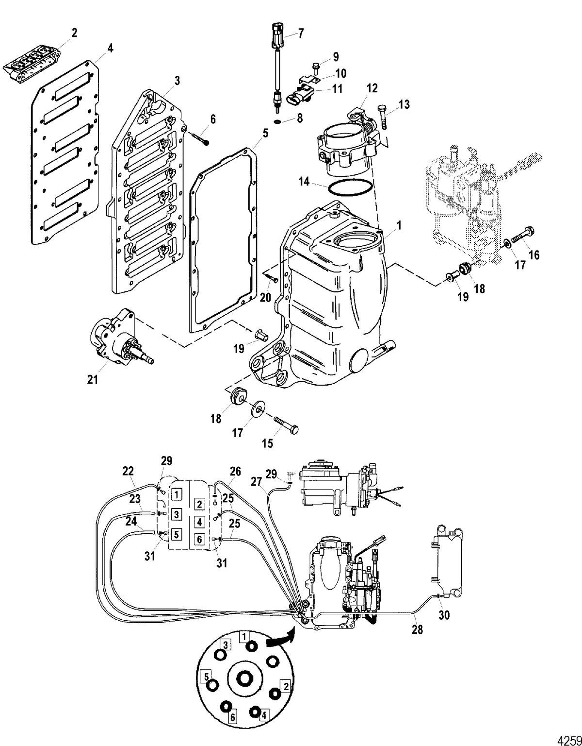 SPORTJET 200 DFI M2 JET DRIVE Air Handler Components(Design III)
