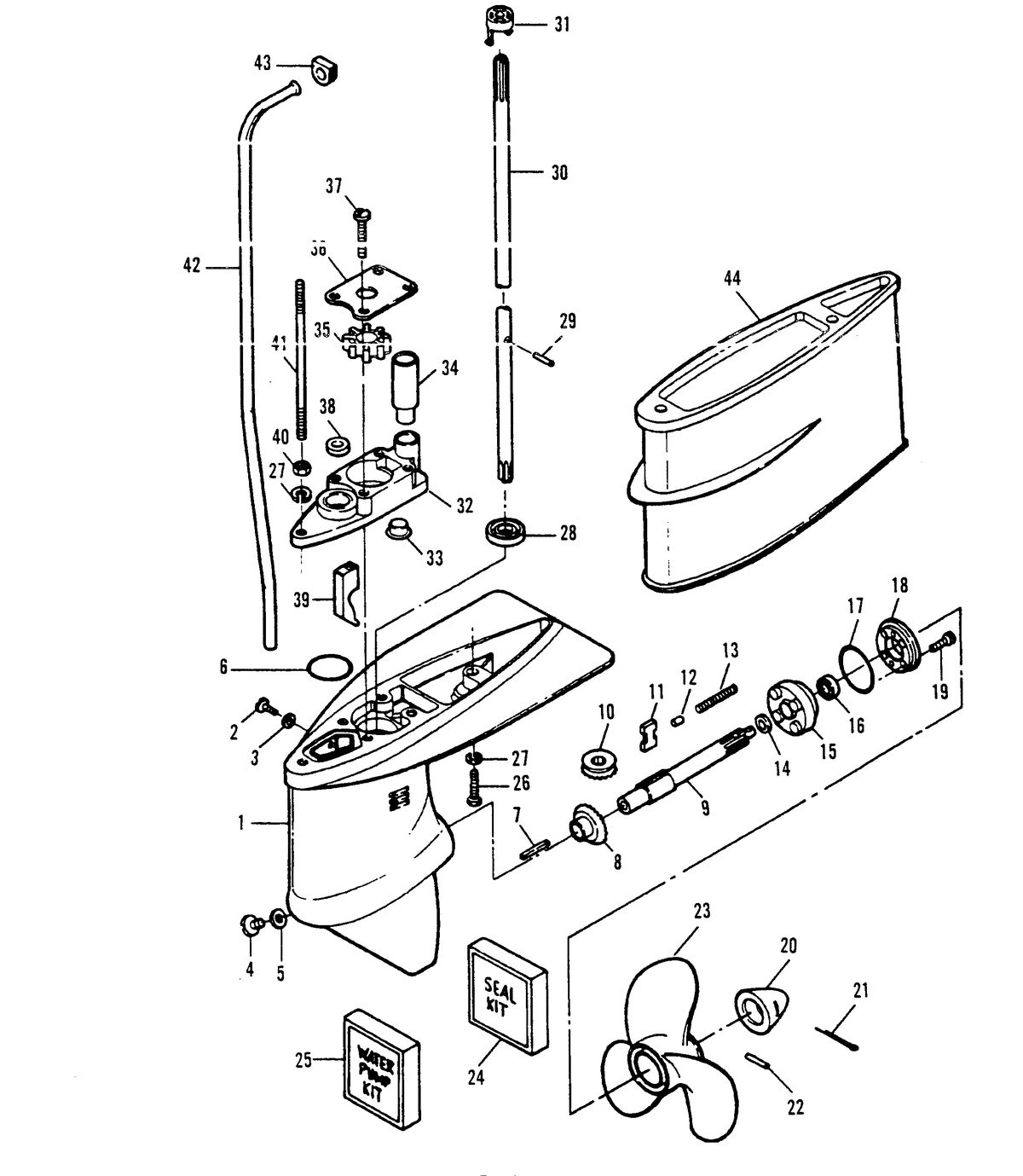 SEARS GAMEFISHER 5 H.P. GEAR HOUSING