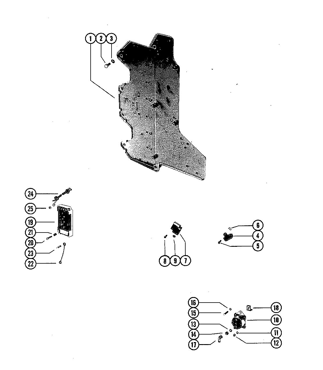 MARINER MARINER 90 SWITCH BOX AND STARTER SOLENOID