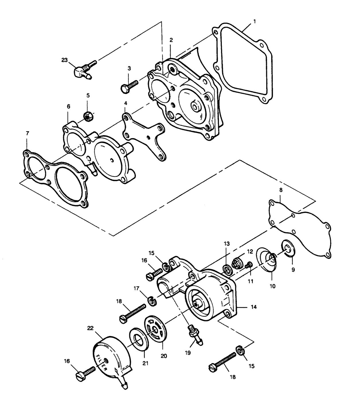FORCE FORCE 1989 125 HP "A" MODEL L-DRIVE FUEL PUMP