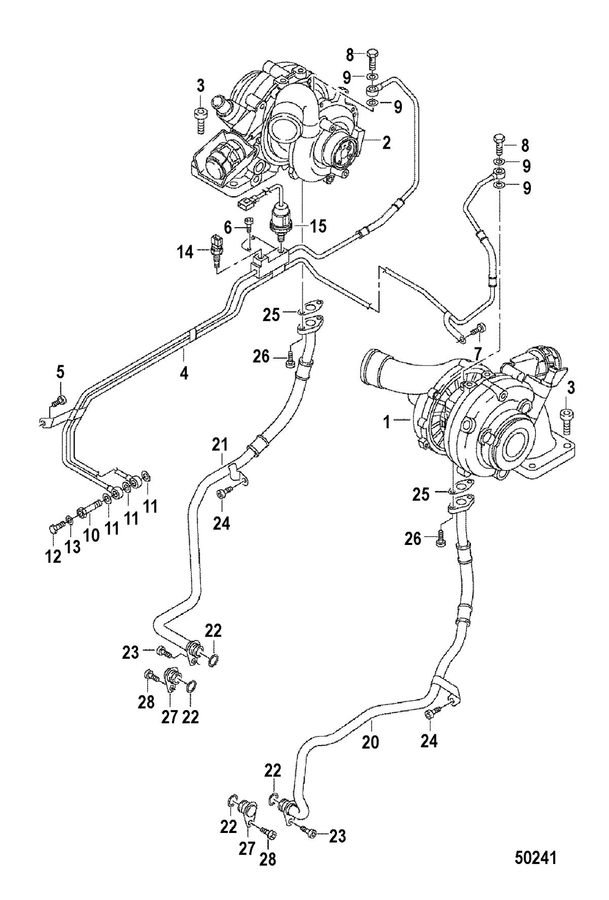 MERCRUISER 4.2L TDI TURBOCHARGER