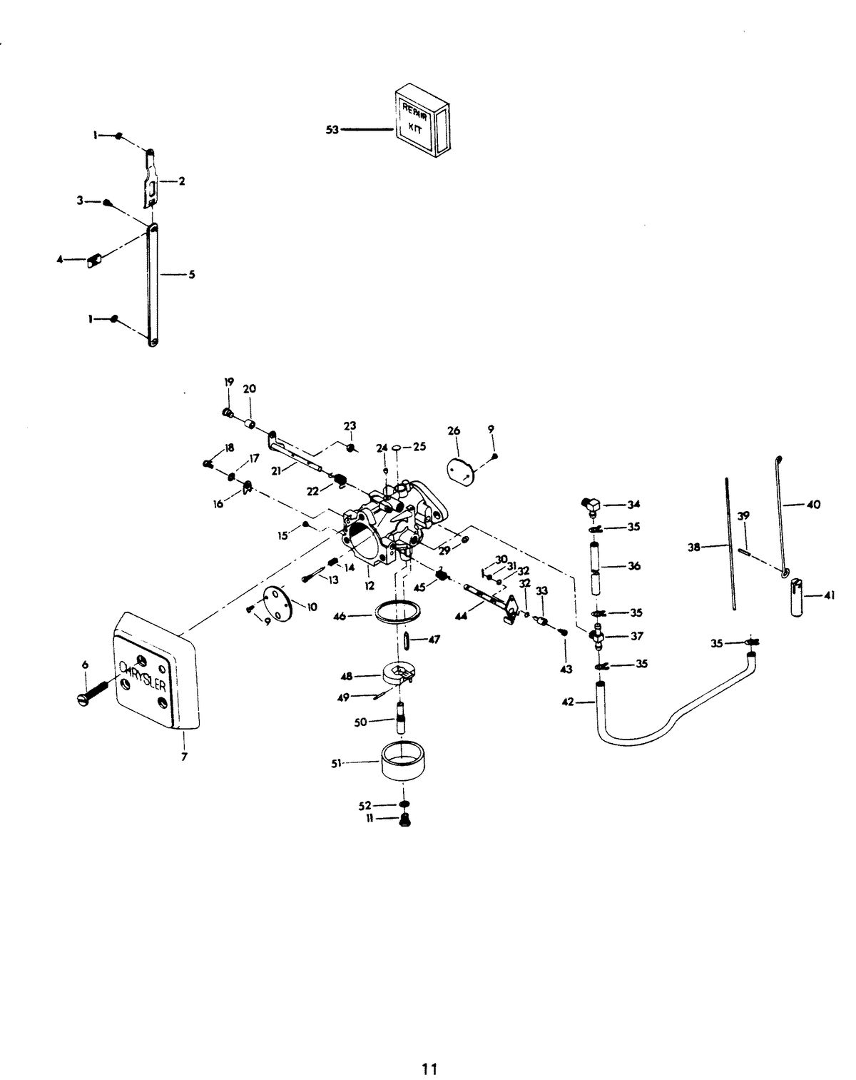 CHRYSLER 115 H.P. CARBURETOR