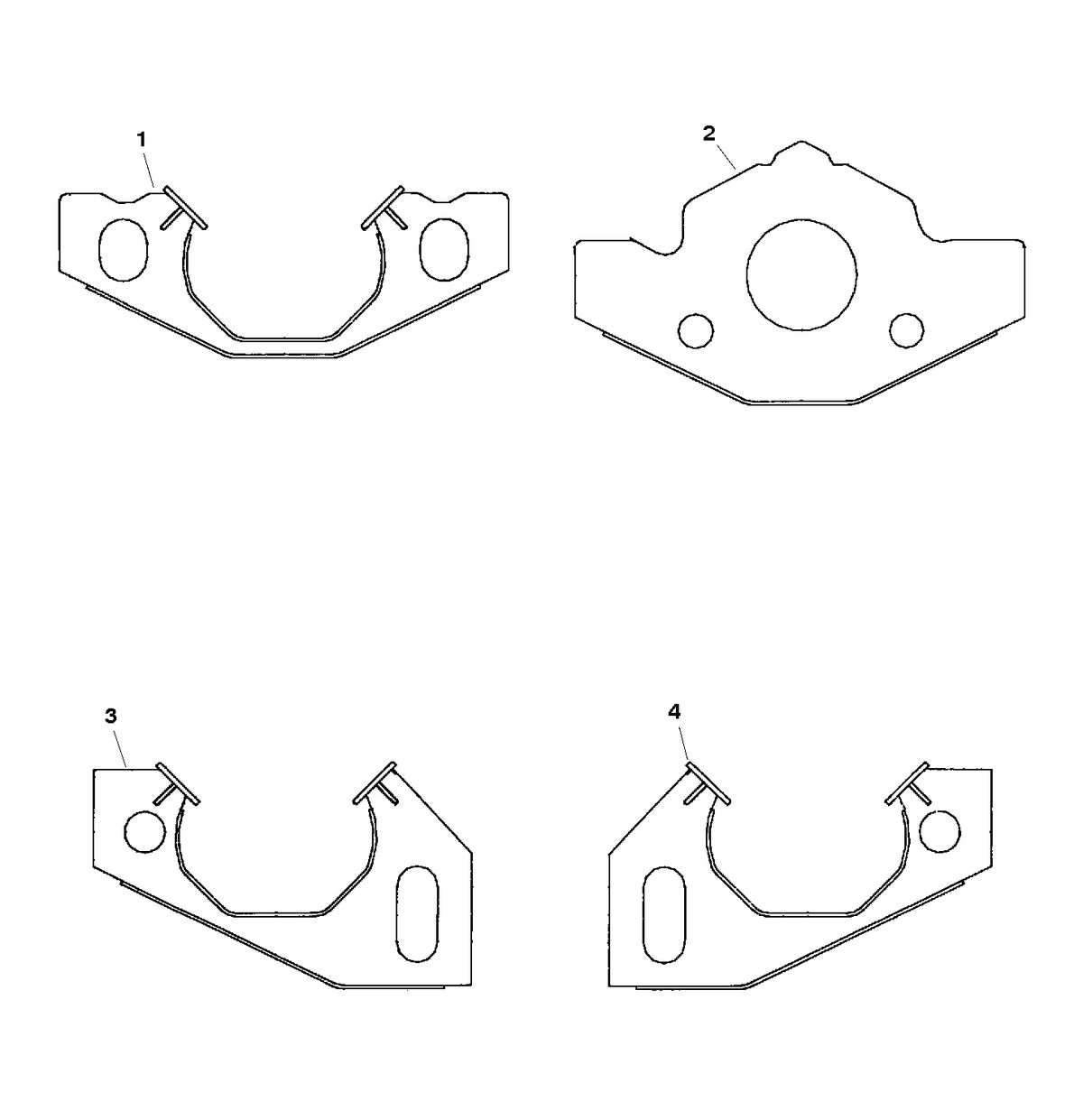 MERCRUISER 600SC GEN IV & V ENGINE MOUNT PLATES