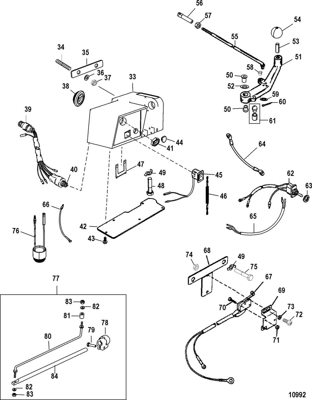 ACCESSORIES STEERING SYSTEMS AND COMPONENTS Steering Handle Kit Components(12022A18 / A19 / A42)