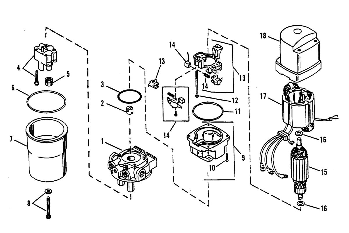 RACE OUTBOARD 2.5L (CARB) HYDRAULIC PUMP ASSEMBLY