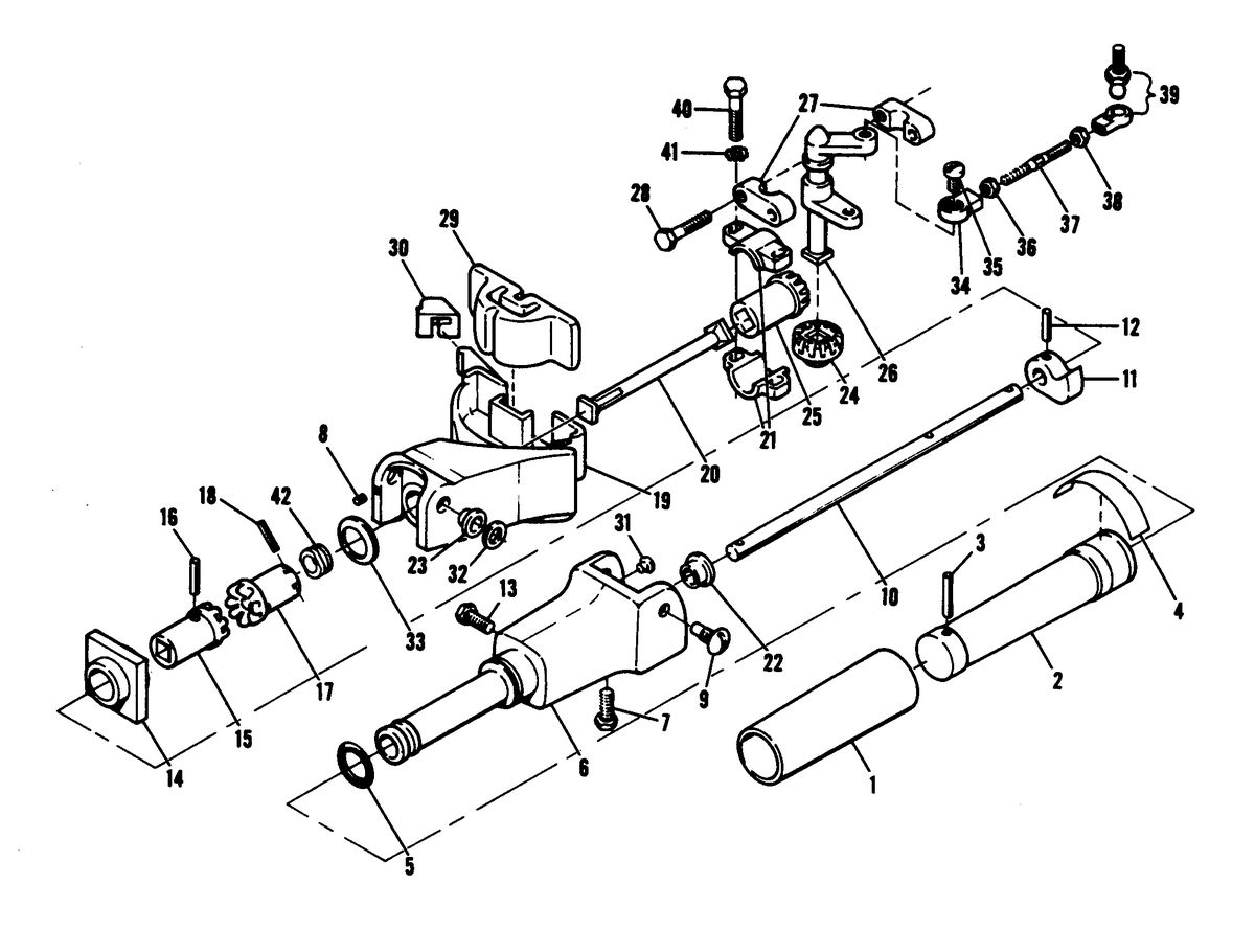 CHRYSLER 6 H.P. EXPORT DELUXE STEERING ARM