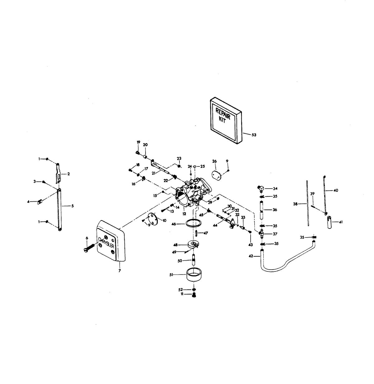 CHRYSLER 140 H.P. CARBURETOR