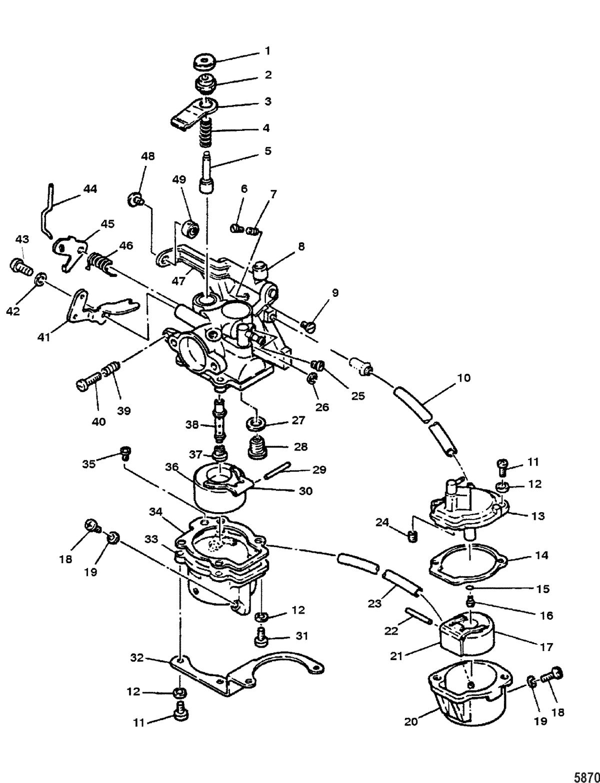 MARINER 8HP KEROSENE CARBURETOR