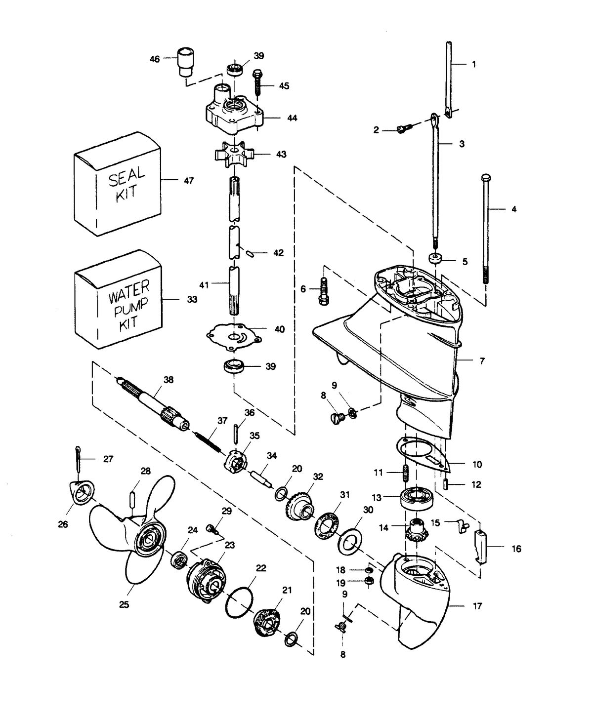 SEARS SEARS 9.9 H.P. GEAR HOUSING