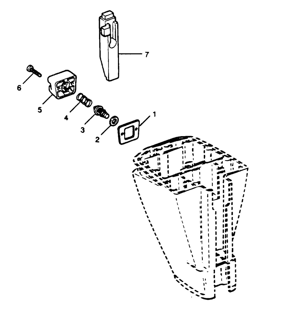 SEARS 15 H.P. 15"(38.1CM) LEG OUTBOARD MOTOR THERMOSTAT