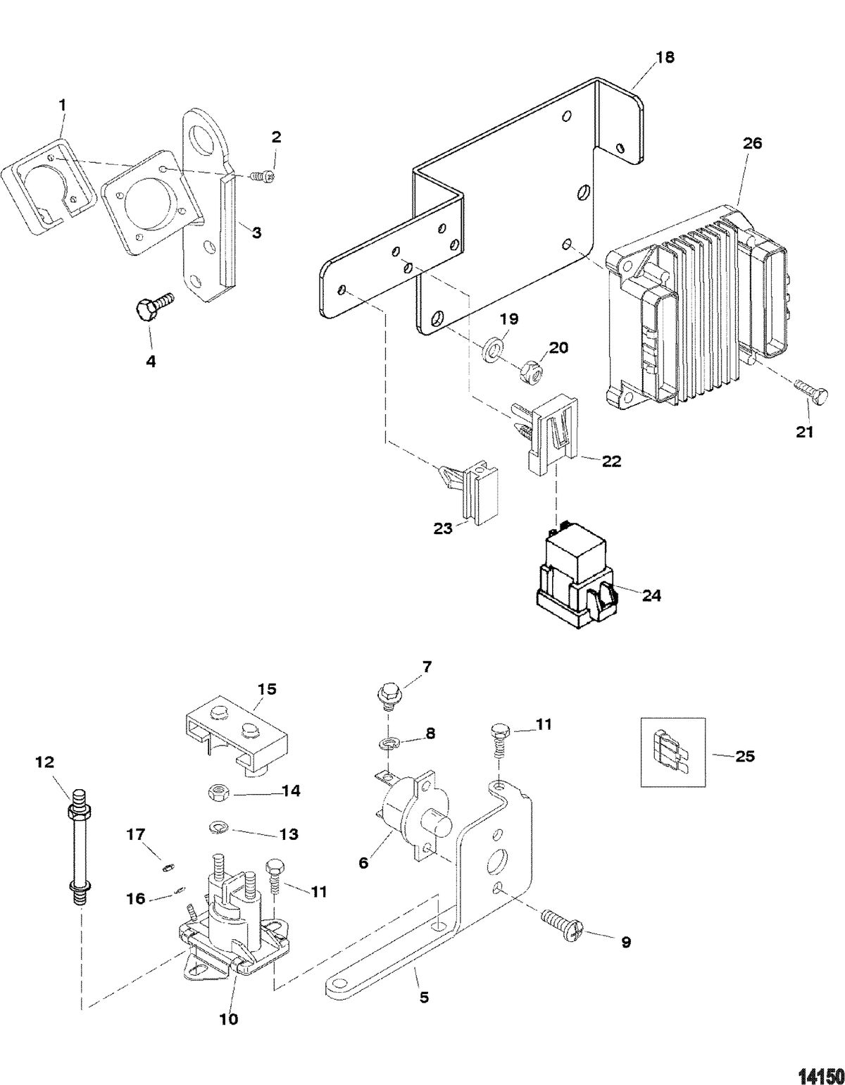 MERCRUISER 5.0L / 5.7L EFI ALPHA/BRAVO (GEN +) ENGINE Electrical Components