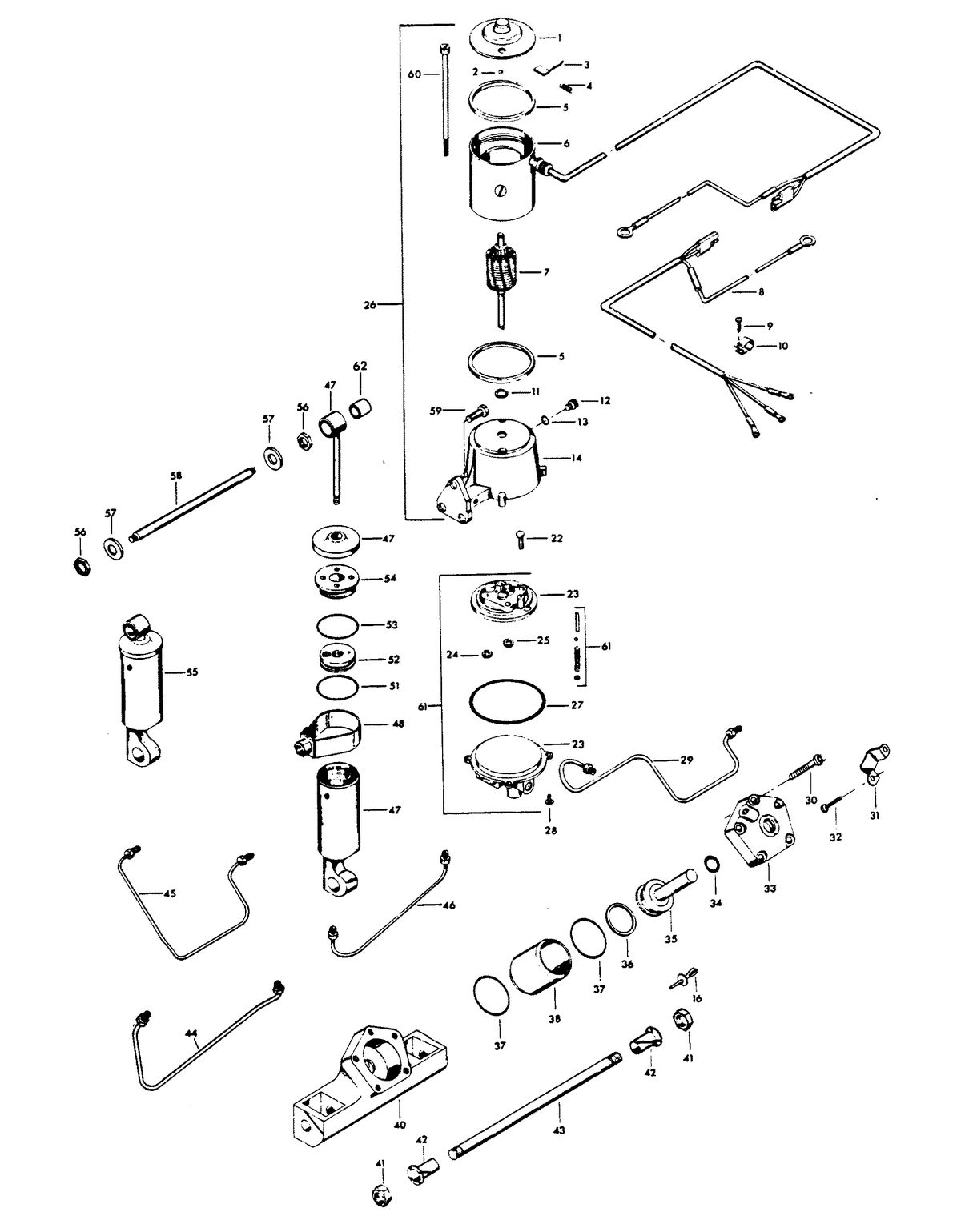 CHRYSLER 85 H.P. POWER TRIM UNIT