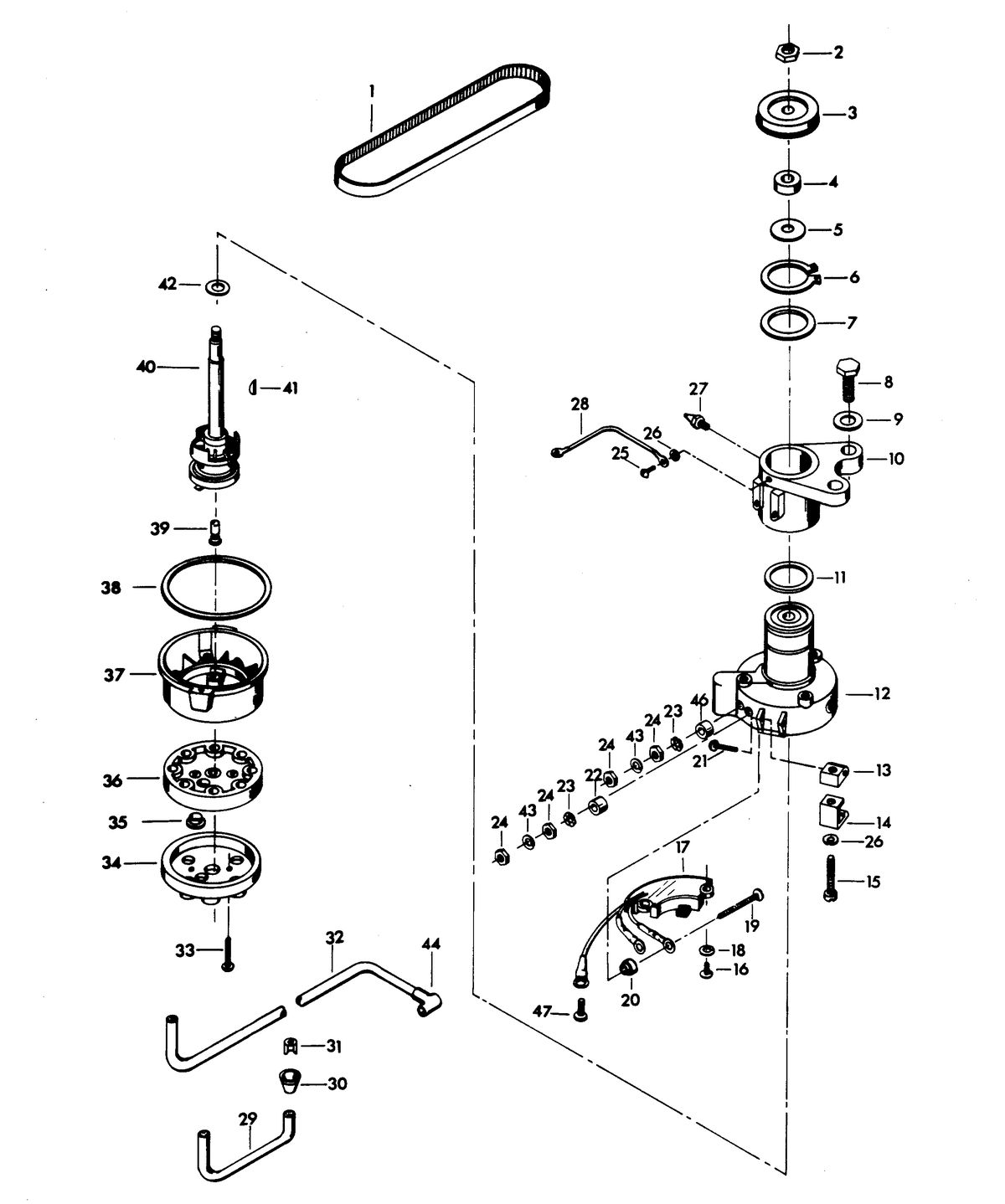 CHRYSLER 140 H.P. TWIN DISTRIBUTOR