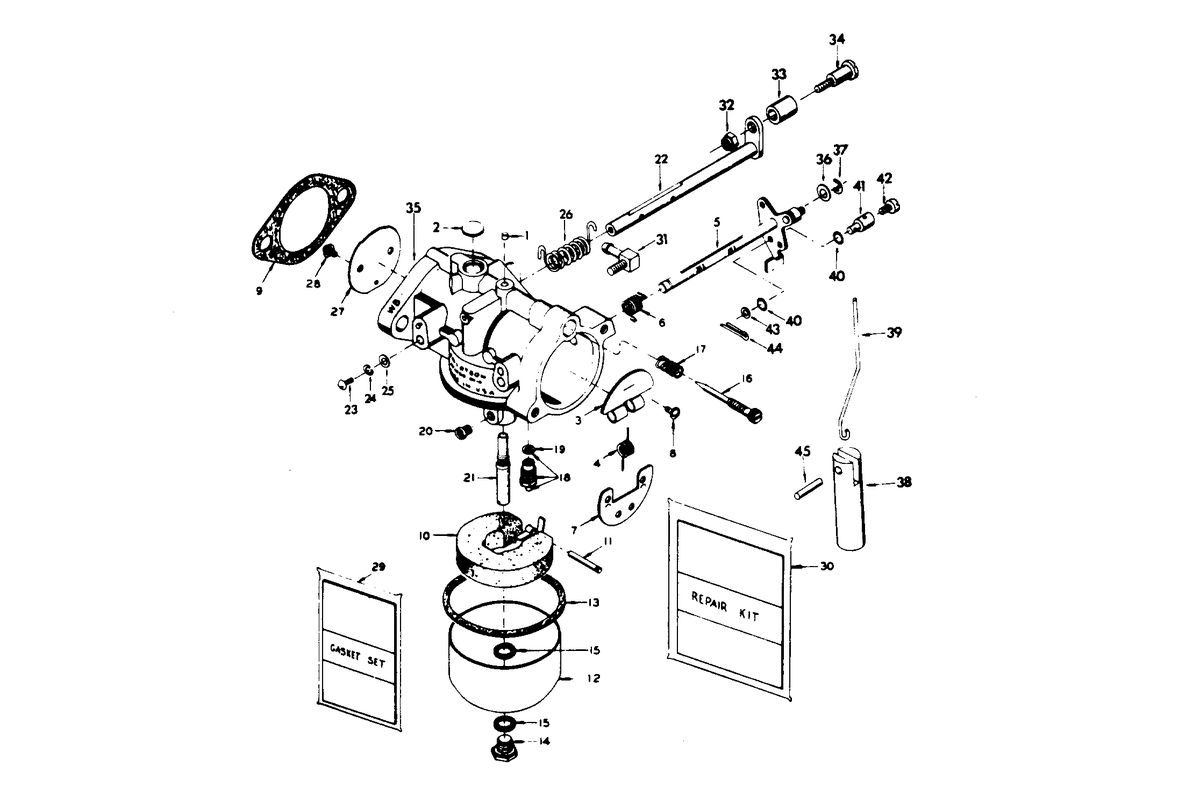 CHRYSLER 20 H.P. CARBURETOR