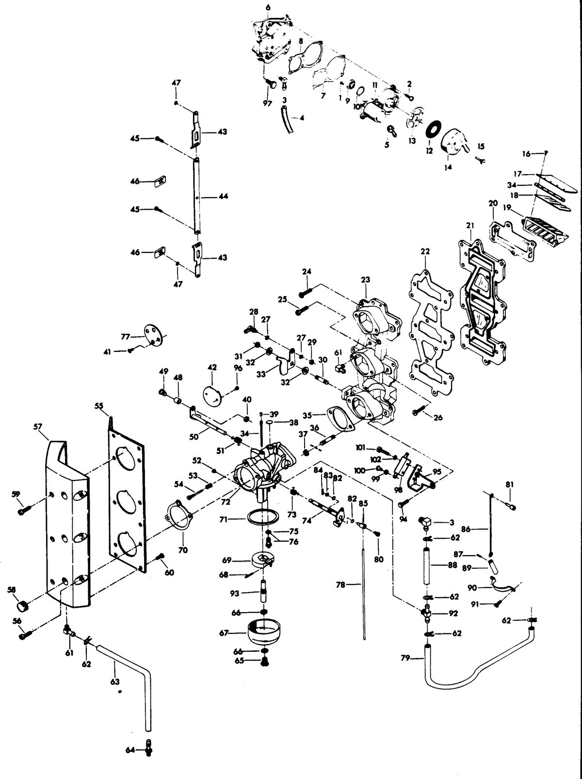 CHRYSLER 85 H.P. CHARGER CARBURETOR