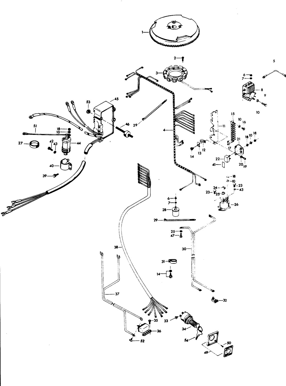 CHRYSLER 75 H.P. ELECTRICAL COMPONENTS