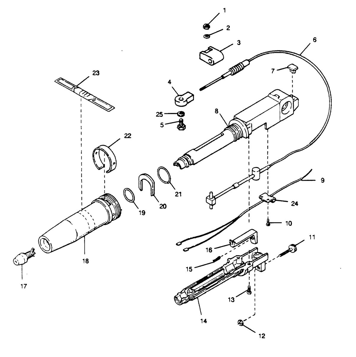 SEARS SEARS 5 H.P. STEERING HANDLE & TWIST GRIP THROTTLE