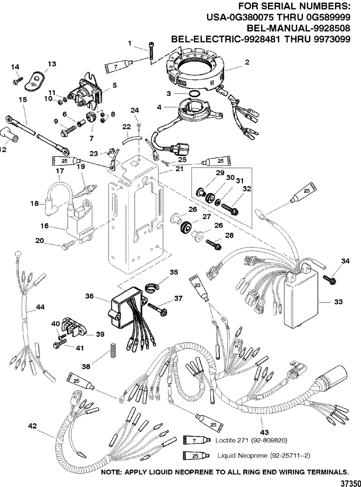MERCURY/MARINER 30/40 H.P. ELECTRICAL COMPONENTS(2)