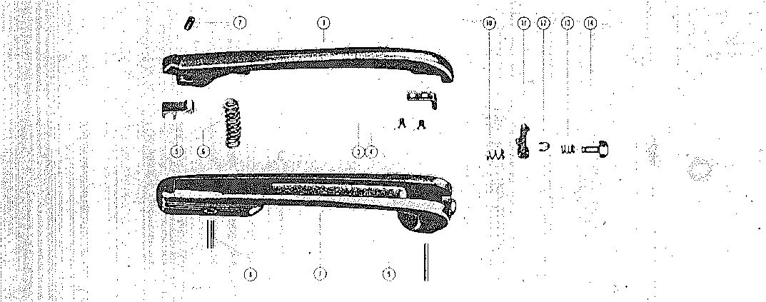 MARK KF3, KF5, MARK5 NEUTRAL LEVER ASSEMBLY