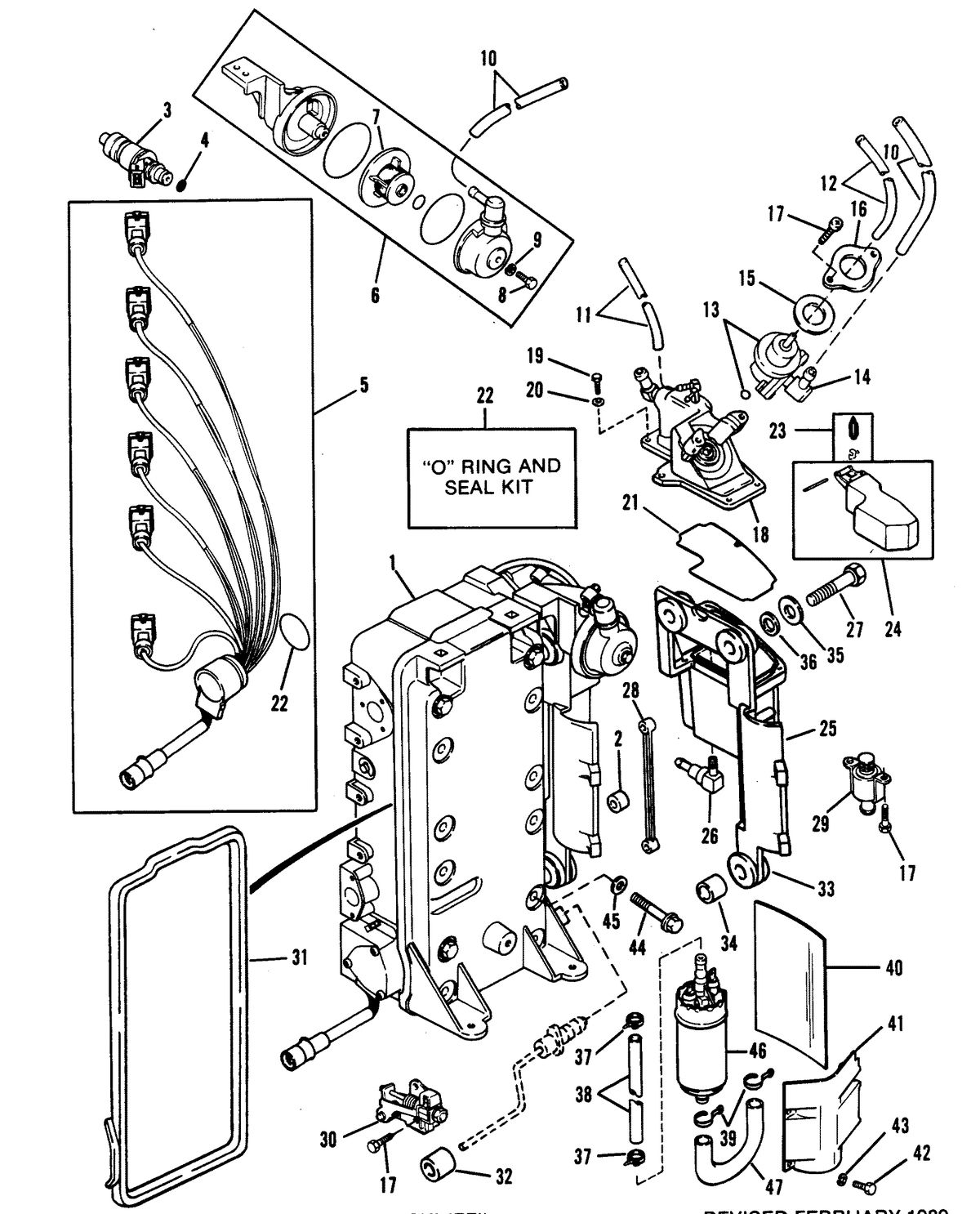 MARINER 175 SKI (EFI) (V-6) FUEL MANAGEMENT SYSTEM