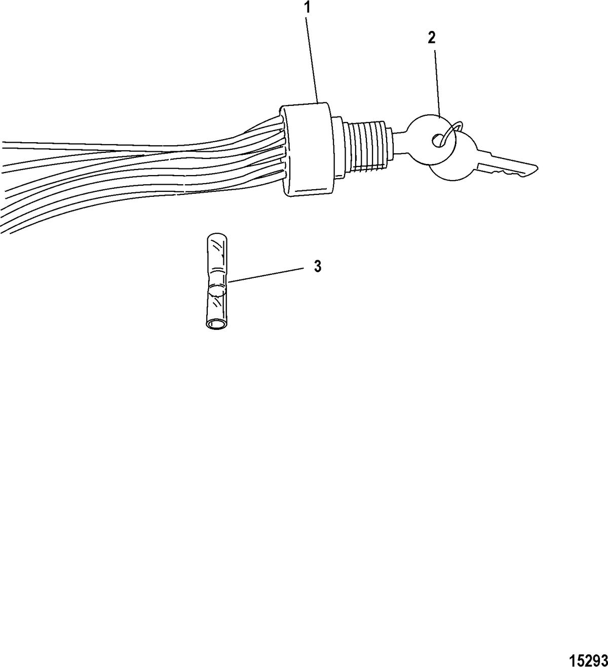 ACCESSORIES ELECTRICAL COMPONENTS AND HARNESSES Key Switch - 3 Position(88107A 5)