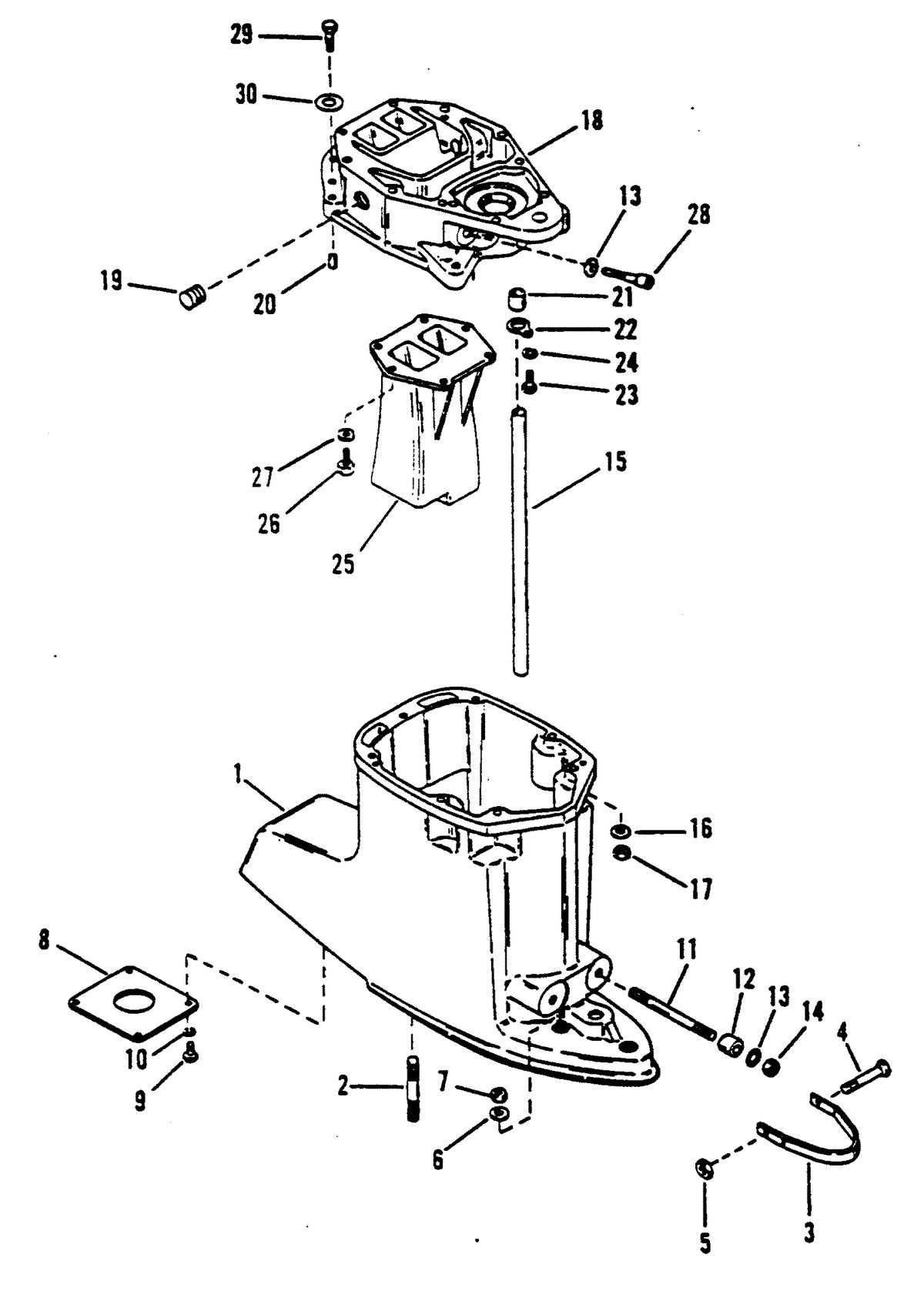 RACE OUTBOARD 2.5L EFI 2.5L EFI OFFSHORE DRIVESHAFT HOUSING (OFFSHORE)
