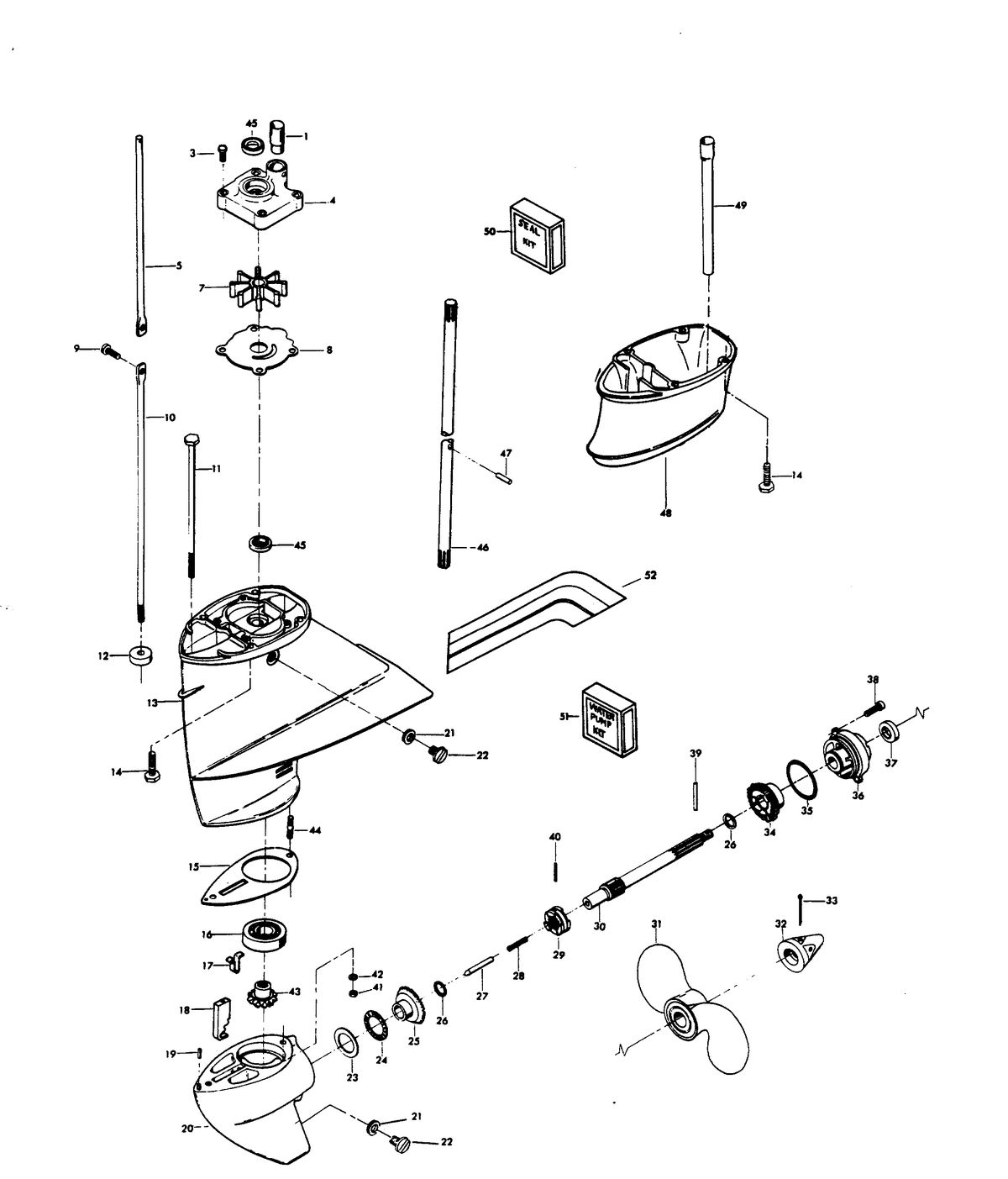 CHRYSLER 15 H.P. GEAR HOUSING