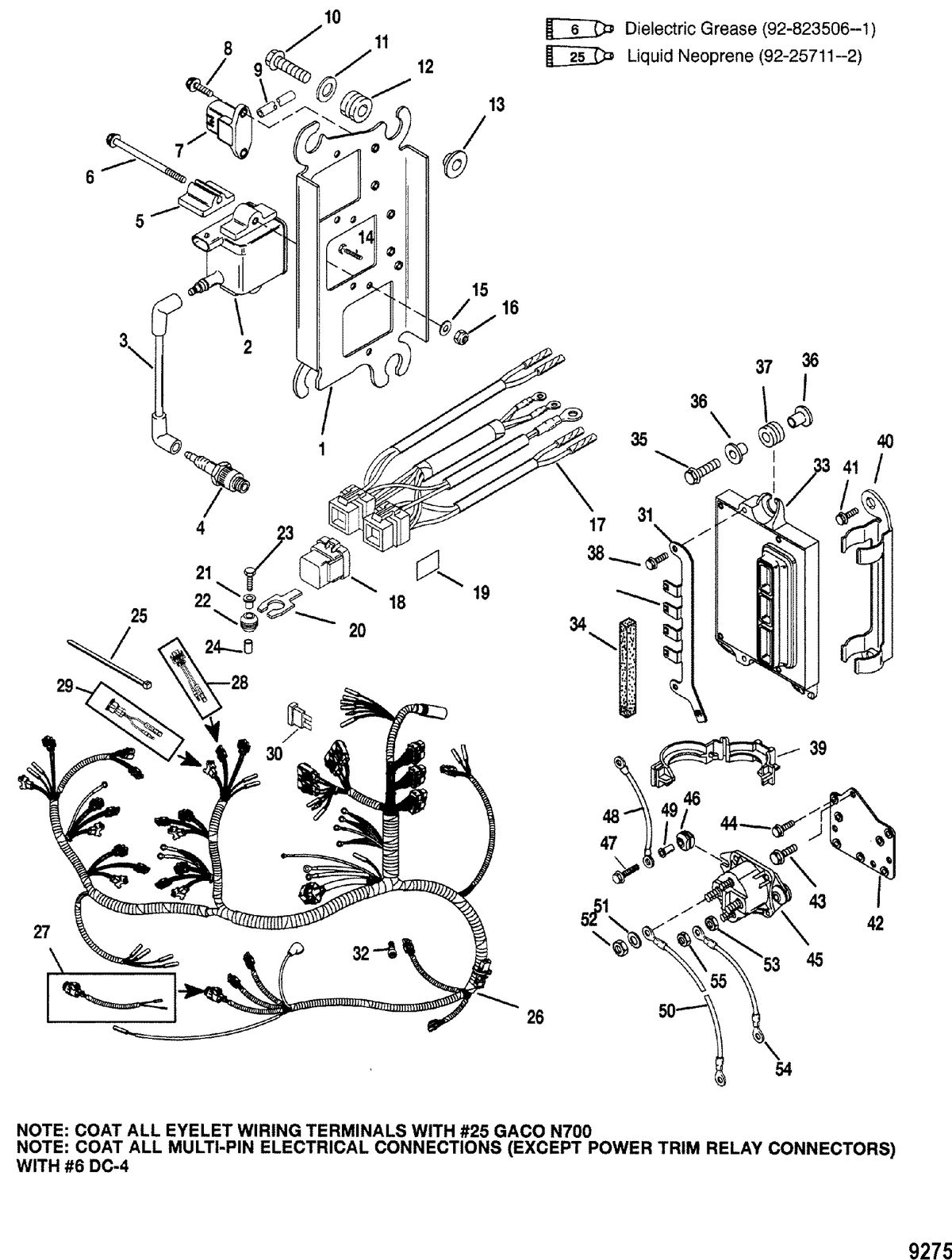 MERCURY/MARINER 135/150 DFI (2.5L) Electrical Components