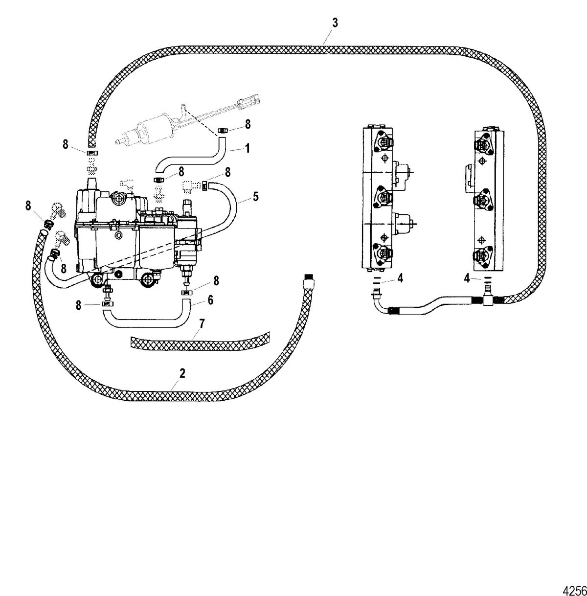 SPORTJET 200 DFI JET DRIVE Fuel Hoses