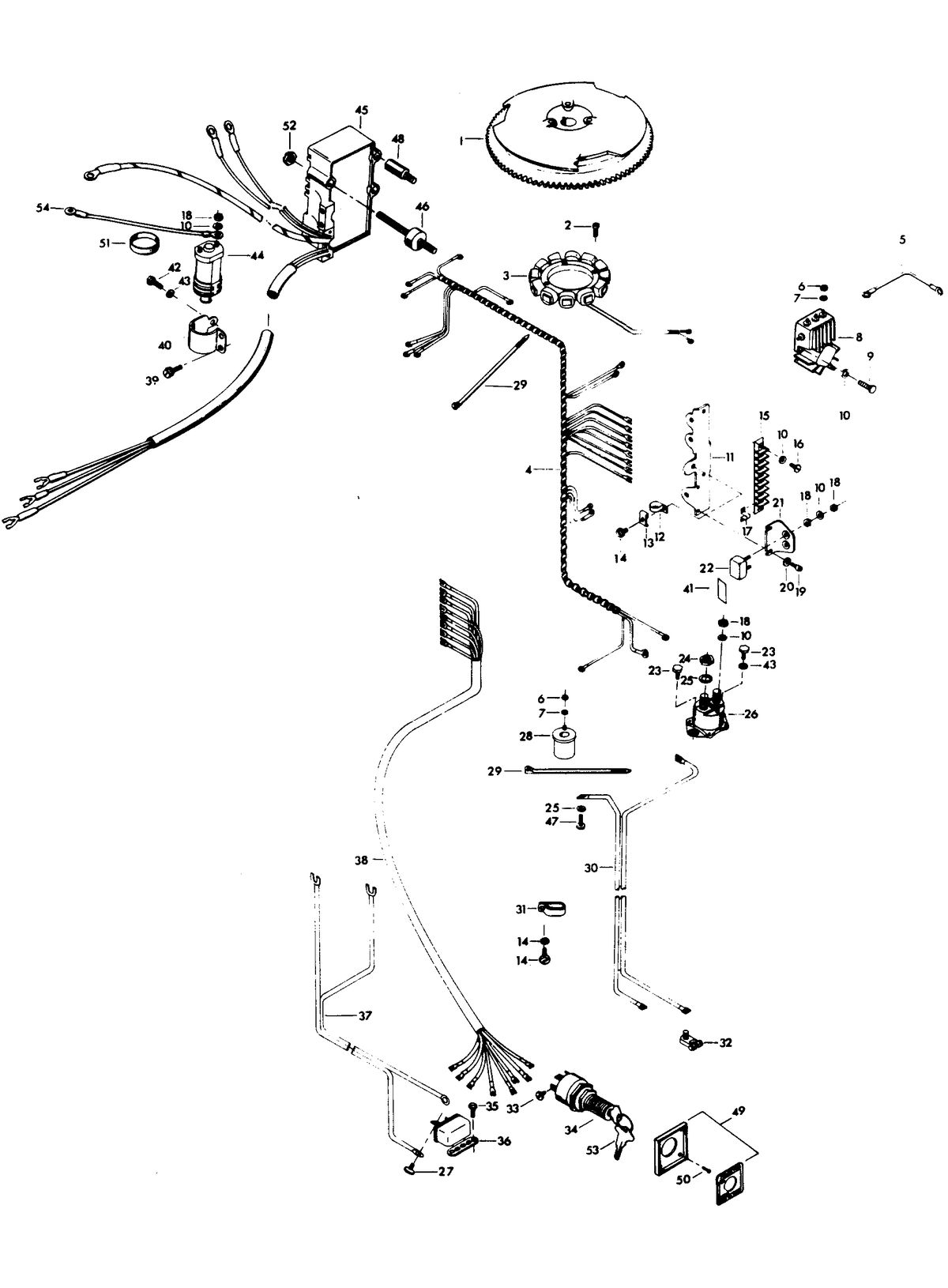 CHRYSLER 140 H.P. ELECTRICAL COMPONENTS