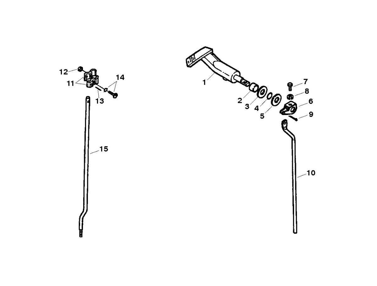 FORCE FORCE 5 H.P. (1998) SHIFT LINKAGE