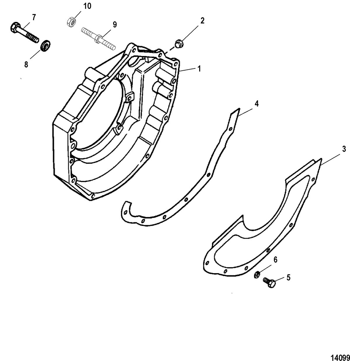 MERCRUISER 350 MAG MPI (GEN+)MIE Flywheel Housing