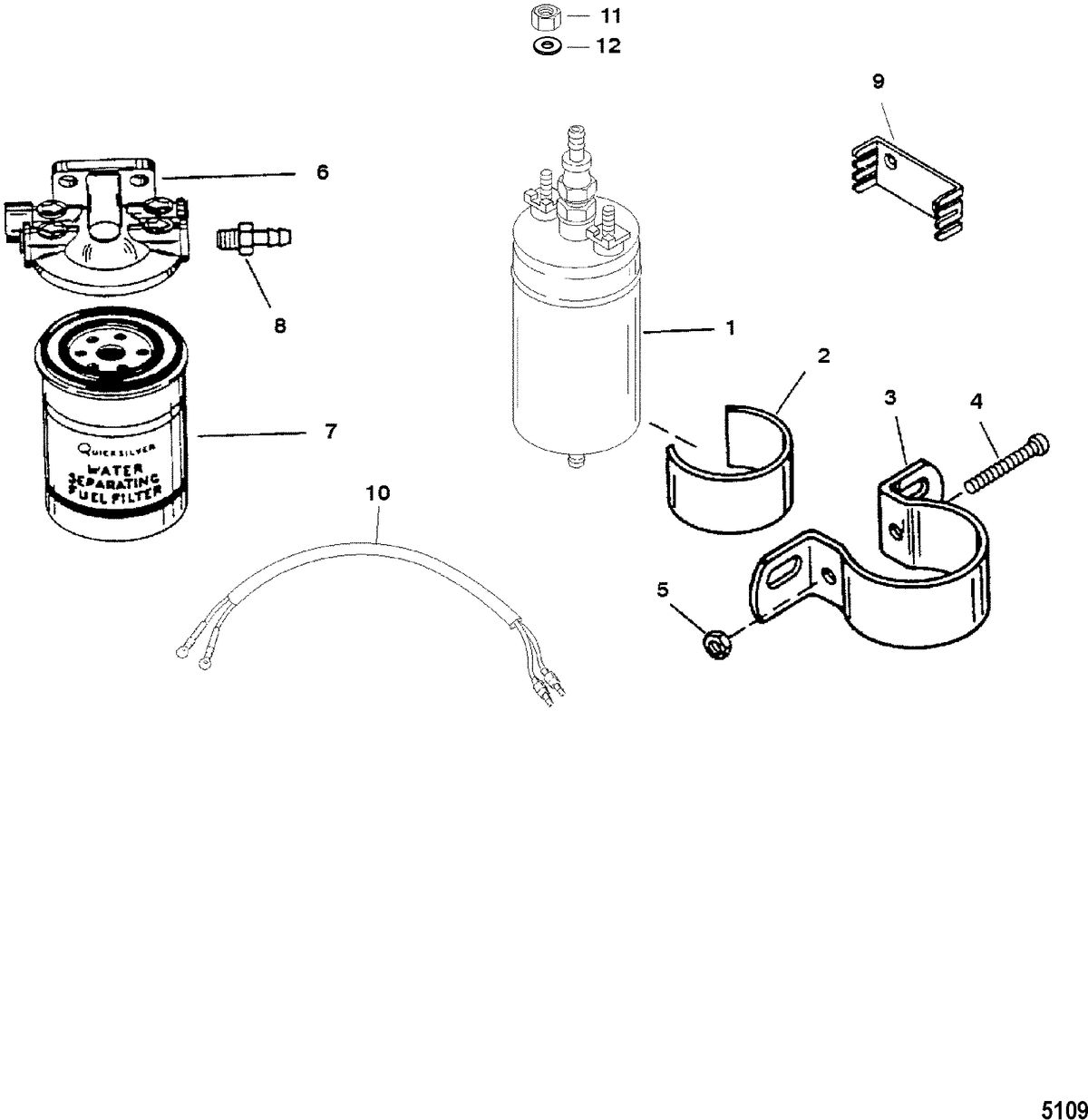 RACE OUTBOARD 2.5L/2.5L OFFSHORE EFI Fuel Pump