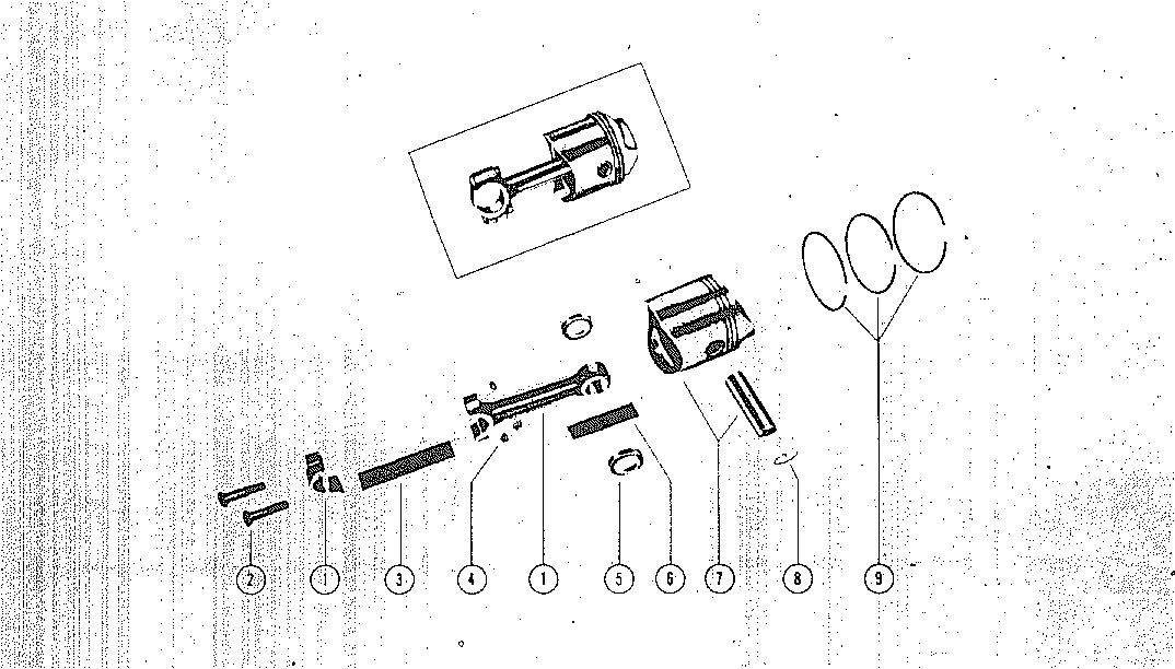 MARK MARK 10, 10A, 15A, 28, 28A PISTON AND CONNECTING ROD ASSEMBLY