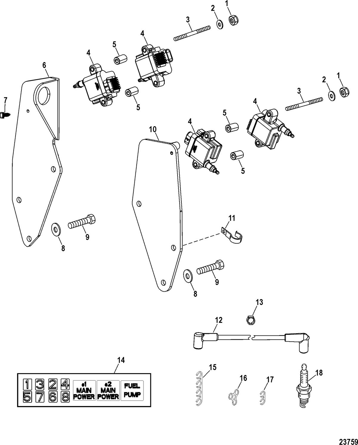 RACE STERNDRIVE 662/700 SCI Electrical Components(Coils)