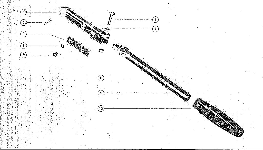 MARK KF3, KF5, MARK5 STEERING HANDLE BRACKET ASSEMBLY