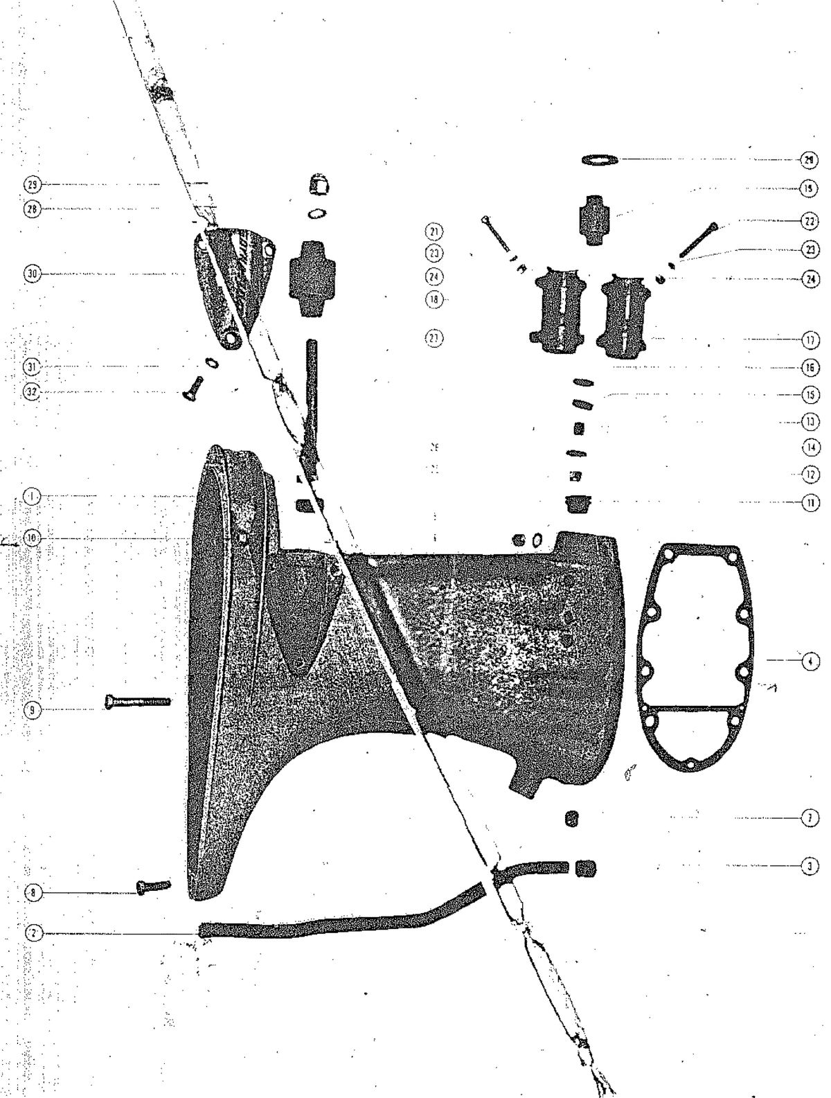 MARK MARK 75 DRIVE SHAFT HOUSING ASSEMBLY