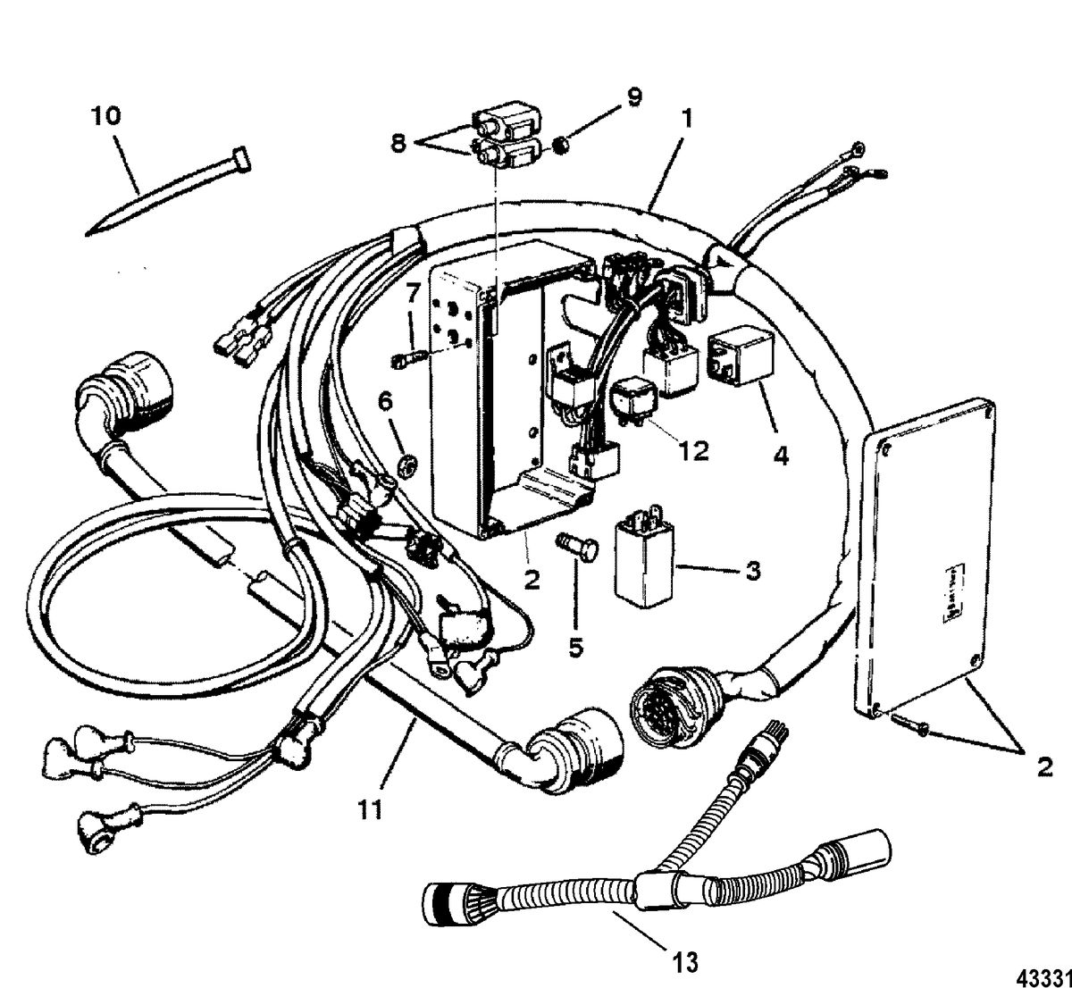 MERCRUISER D4.2L/220 IDI DIESEL Motor Harness