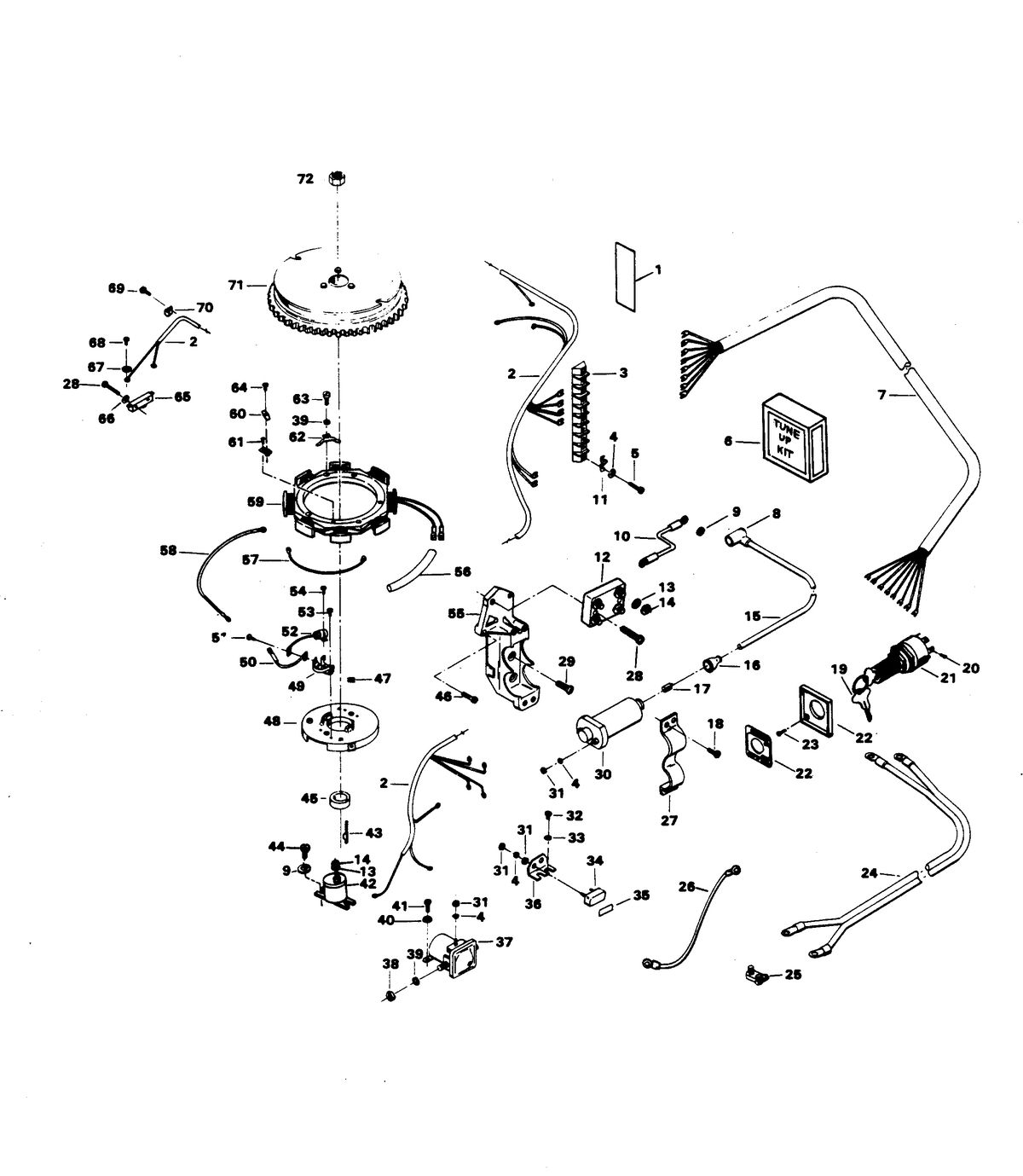 CHRYSLER 45 H.P. ALTERNATOR AND ELECTRICAL COMPONENTS