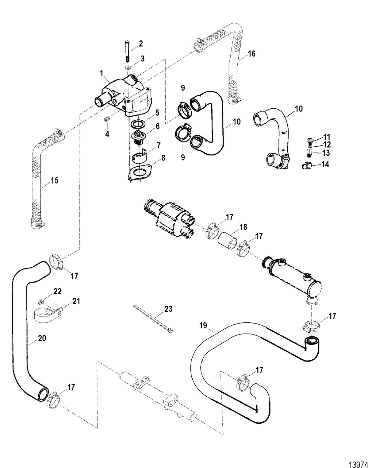 RACE STERNDRIVE SCORPION 377 Cooling System