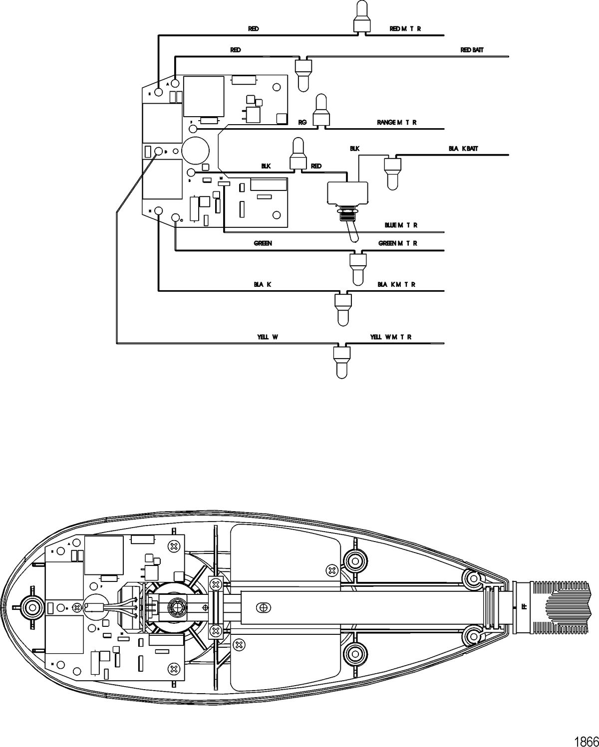 TROLLING MOTOR MOTORGUIDE SALT WATER SERIES Wire Diagram(Model SW109HTV)