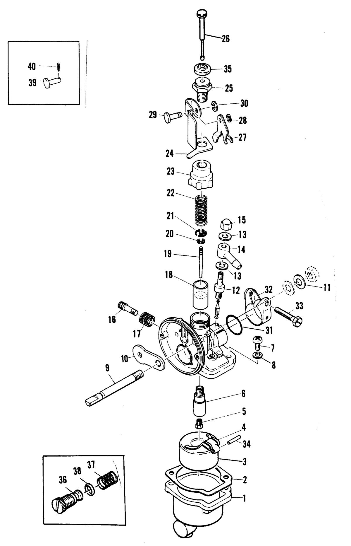 MARINER 2 H.P. CARBURETOR