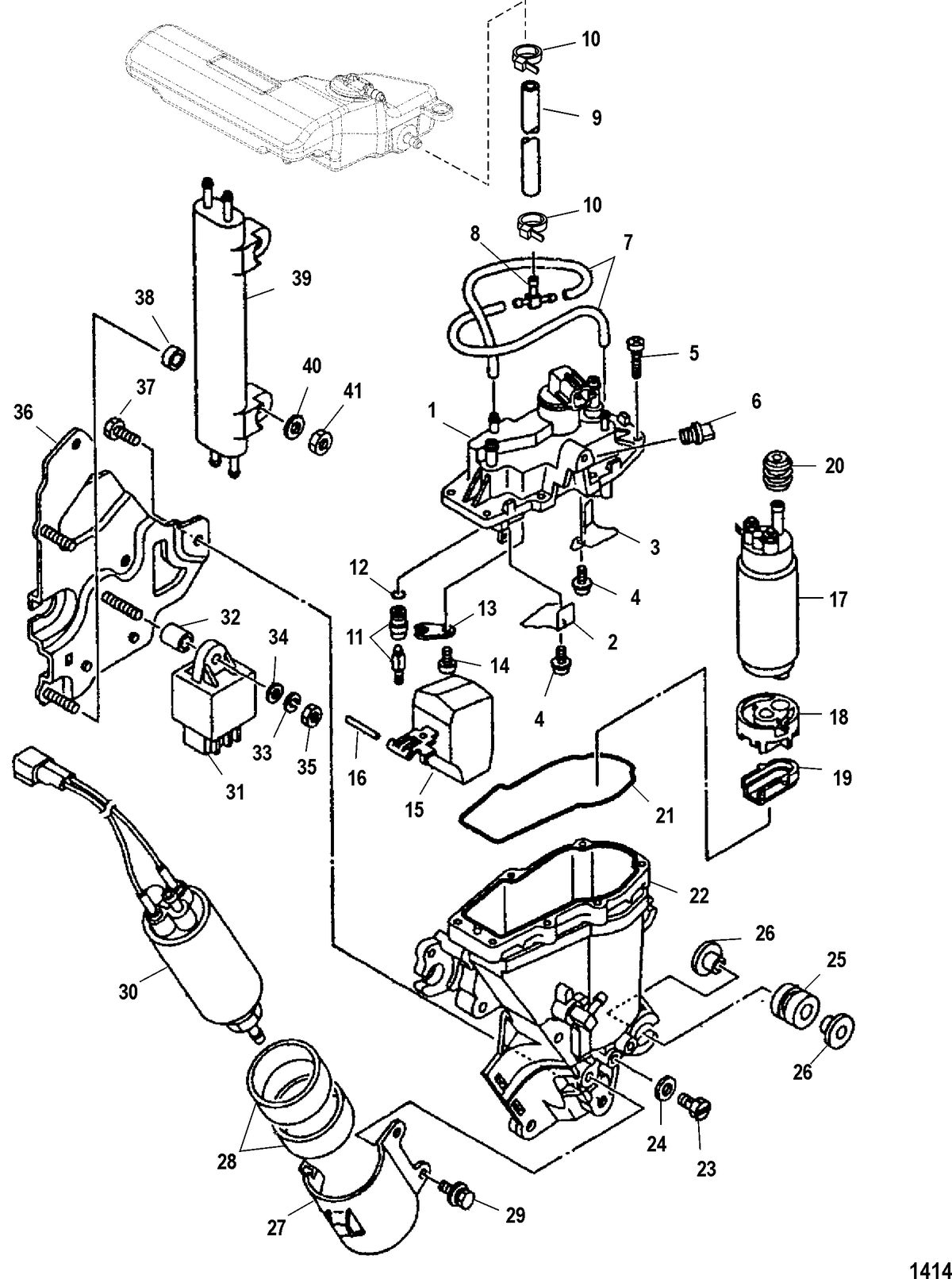 MERCURY/MARINER 225 EFI 4-STROKE Vapor Separator