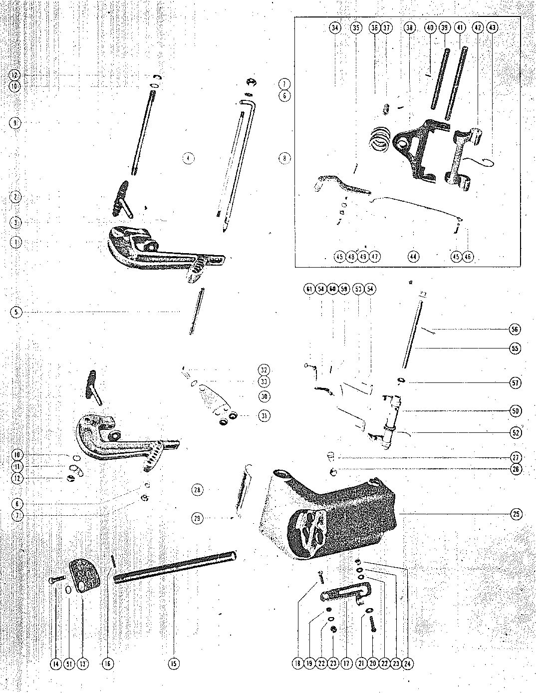 MARK MARK 10, 10A, 15A, 28, 28A CLAMP AND SWIVEL BRACKET ASSEMBLY
